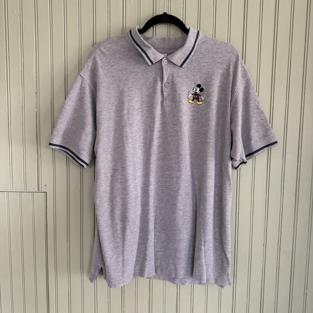 Vintage Disney World Mickey Mouse Golf Polo Shirt Short Sleeve Mens Large 1990s